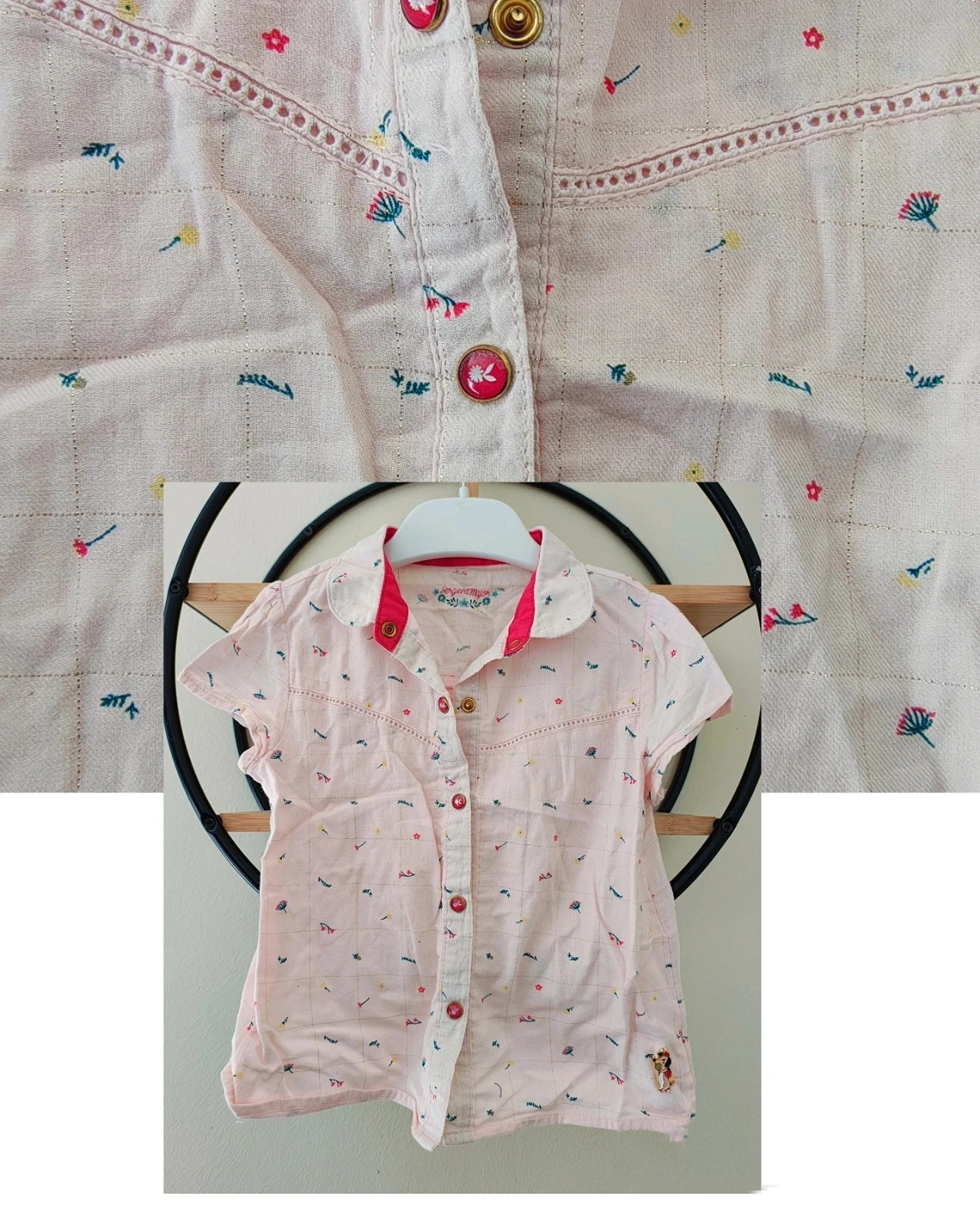 24 mois 2 ans blouse chemise été sergent major